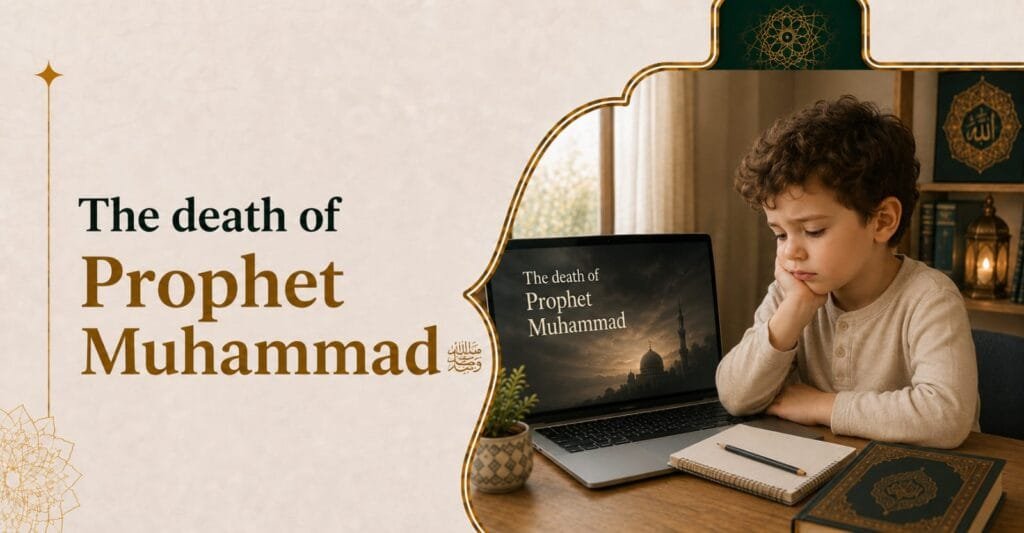 ## The Passing of Prophet Muhammad (PBUH): The Final Days, Last Advice, and Dawn of Loss Have you ever wondered how the final moments unfolded for the man who brought light, mercy, and guidance to billions of human hearts? How did the Final Messenger of God prepare his companions for his departure, and what were the very last words to leave his blessed lips? When Muslims look for the ultimate lesson in emotional resilience, reliance on Allah alone, and prioritizing worship until the last breath, they turn to the moving narrative of the **passing (*Wafat*) of Prophet Muhammad (PBUH)**. His death was not merely the loss of a leader; it marked the end of Divine Revelation (*Wahy*) coming down from the heavens. Yet, in his final days, he left his nation with an eternal roadmap to navigate every trial until the Day of Judgment. --- ## The Prelude: Farewell Pilgrimage (*Hajjat al-Wada'*) Months before his passing in **10 AH (632 CE)**, signs began to signal that the Prophet’s noble mission was nearing completion. During his Farewell Pilgrimage in Makkah, attended by over 100,000 companions, Allah revealed the immortal verse confirming the completion of the faith: > **"This day I have perfected for you your religion and completed My favor upon you and have approved for you Islam as your religion."** > *(Surah Al-Ma'idah 5:3)* Standing on Mount Arafat, the Prophet (PBUH) delivered his famous Farewell Sermon, establishing human equality, women’s rights, the sanctity of life and property, and the abolition of usury (*Riba*). He looked at the vast crowd and asked: *"Have I delivered the message?"* The companions responded in unison: *"Yes!"* He then raised his finger to the sky, declaring: **"O Allah, bear witness!"** --- ## The Onset of Illness In late Safar / early Rabi' al-Awwal of **11 AH**, after returning from visiting the martyrs of Uhud and praying for the deceased in the Al-Baqi cemetery, Prophet Muhammad (PBUH) was struck by a severe fever and intense headaches. As his fever intensified, he requested permission from his wives to spend his remaining days in the room of **Sayyidatuna Aisha (RA)**, adjacent to Al-Masjid an-Nabawi in Madinah. His loving wives unanimously agreed. ``` [ The Timeline of the Final Days ] │ ┌──────────────────────────┼──────────────────────────┐ ▼ ▼ ▼ [ Final Khutbah ] [ Abu Bakr Leads Salat ] [ The Last Breath ] Address to the Sahabah Appointing Abu Bakr (RA) Passing in Aisha's room praising Abu Bakr (RA). to lead daily congregational prayers. with "Al-Rafiq al-A'la." ``` --- ## Key Events of the Final Days ### 1. The Last Address to the Companions Despite his extreme fever, the Prophet (PBUH) tied a cloth around his head, leaned on his family members, and entered the mosque for a final public address. He praised the Ansar and Muhajirun, paid tribute to his lifelong friend **Abu Bakr al-Siddiq (RA)**, and stated: > *"Allah gave one of His servants the choice between the delights of this world and that which is with Him, and the servant chose that which is with Him."* Hearing these words, Abu Bakr wept silently, understanding that the Prophet (PBUH) was speaking of his own impending death. ### 2. Appointing Abu Bakr (RA) to Lead Prayer When the Prophet (PBUH) grew too weak to step into the Mihrab, he gave a firm, clear command: **"Tell Abu Bakr to lead the people in prayer."** For seventeen congregational prayers during the Prophet’s illness, Abu Bakr (RA) stood in the Mihrab, signaling to the companions who should lead the nation after his passing. ### 3. The Last Look at the Ummah On Monday morning, the 12th of Rabi' al-Awwal, as Abu Bakr was leading the companions in Fajr prayer, the curtain of Aisha’s room was lifted. The Prophet (PBUH) looked out at his companions standing in neat rows, worshipping Allah together. His face beamed with a radiant smile like a piece of the moon, filled with joy that his lifelong work was complete. It was the last time the Sahabah saw his face alive. --- ## The Final Moments: "Al-Rafiq Al-A'la" On the morning of **Monday, 12th Rabi' al-Awwal, 11 AH**, the Prophet’s health rapidly declined. Restless in Aisha’s arms, he kept dipping his hands into a small bowl of water, wiping his face, and saying: $$\text{لا إله إلا الله، إن للموت لسكراً}$$ > **"There is no deity except Allah. Indeed, death has its agonies."** When Aisha’s brother, Abdur-Rahman ibn Abi Bakr, entered the room carrying a fresh miswak (tooth-stick), Aisha noticed the Prophet looking at it. She asked if he wanted it, softened the bristles with her mouth, and gave it to him. He brushed his teeth thoroughly with his usual love for cleanliness. Aisha (RA) held him close to her chest. As his eyes raised toward the ceiling, his voice softened, and he uttered his final advice to the nation: $$\text{الصلاة الصلاة، وما ملكت أيمانكم}$$ > **"The prayer! The prayer! And those your right hands possess!"** Then, raising his index finger toward the heavens, his final words whispered across the room three times: $$\text{اللهم الرَّفِيقَ الأَعْلَى}$$ > **"O Allah, [with] the Highest Companionship."** His noble head grew heavy, his arm rested, and the purest soul to ever walk the earth returned to its Creator. --- ## The Reaction in Madinah and Abu Bakr’s Heroic Leadership News of his passing struck Madinah like a lightning bolt. Grief overwhelmed the city; people wept openly, and even a giant of courage like **Umar ibn al-Khattab (RA)** was so overcome with shock that he drew his sword, unable to accept that the Messenger of Allah had died. At that critical juncture, **Abu Bakr al-Siddiq (RA)** arrived, entered Aisha’s room, uncovered the Prophet’s face, kissed his forehead, and wept, saying: *"How sweet you are in life and in death! By Allah, Allah will never combine two deaths upon you."* Abu Bakr then walked out to the grieving crowd in the mosque and delivered one of the most powerful speeches in Islamic history, restoring emotional and faith stability to the entire Ummah: > **"O people! Whoever among you worshipped Muhammad, then Muhammad is dead. But whoever worshipped Allah, then Allah is Alive and never dies!"** He then recited the divine verse: > **"Muhammad is not but a messenger. [Other] messengers have passed away before him. So if he was to die or be killed, would you turn back on your heels [to disbelief]?"** > *(Surah Ali 'Imran 3:144)* Hearing this verse, Umar (RA) said his legs could no longer hold him, and he collapsed to the ground, realizing that the Messenger of Allah had indeed departed. ``` [ The Legacy of Guidance ] │ ┌─────────────────────────┼─────────────────────────┐ ▼ ▼ ▼ [ The Two Weighty Things ] [ Priority of Salat ] [ Living the Sunnah ] Left behind the Quran and Safeguarding daily Upholding his character His authentic Sunnah. prayer above all else. and mercy in daily life. ``` --- ## Burial in the Room of Aisha (RA) The companions performed the funeral bath (*Ghusl*) for the Prophet without removing his garments, using water from a well he loved. When deciding where to bury him, Abu Bakr (RA) cited a prophetic statement: *"No prophet dies except that he is buried right where he passed away."* They lifted the bed in Aisha’s room and dug the grave beneath it. The companions entered in small groups to pray Janazah over him individually, without a single imam leading them, out of immense reverence. He was laid to rest in the soil of Madinah, leaving behind an immortal message for humanity. --- ## 5 Timeless Lessons from His Passing 1. **Mortality Applies to All:** If the most beloved creation to Allah experienced death, no human is immortal. True wisdom is preparing for what lies beyond this life. 2. **The Absolute Priority of Prayer (*Salat*):** Even as he was departing the world, his final words emphasized maintaining prayer. Salat is the direct lifeline between a believer and Allah. 3. **Islam Is Built on Monotheism, Not Personality:** Abu Bakr’s leadership proved that Islam is anchored in the eternal worship of Allah (*Al-Hayy Al-Qayyum*), not hero-worship of any human being. 4. **The Quran and Sunnah Are Our Shield:** The Prophet (PBUH) assured his nation: *"I have left among you two things; if you hold fast to them, you will never go astray: the Book of Allah and my Sunnah."* 5. **Compassion to the Weak:** His final words included caring for the weak, workers, and those under authority, reminding leaders and employers of their moral duty. --- ## Key Facts Profile: The Passing of Prophet Muhammad (PBUH) | Feature | Historical Details | | --- | --- | | **Date of Passing** | Monday, 12th Rabi' al-Awwal, 11 AH (~June 8, 632 CE) | | **Age at Death** | 63 lunar years old | | **Location** | The room of Sayyidatuna Aisha (RA) in Madinah | | **Place of Burial** | Inside Aisha's room (now within Al-Masjid an-Nabawi) | | **Final Words** | *"O Allah, [with] the Highest Companionship"* (*Allahumma Al-Rafiq Al-A'la*) | | **Key Legacy Left Behind** | The Holy Quran, Authentic Sunnah, and a unified global Ummah | --- ## FAQ Section (Perfect for Families & Students) * **Why was Prophet Muhammad (PBUH) buried in Aisha's room instead of a cemetery?** Because Prophets are buried in the exact spot where they pass away, as stated in authentic Hadith traditions quoted by Abu Bakr (RA). * **What are the "Two Weighty Things" (*Al-Thaqalayn*) he left behind?** The Holy Quran and his authentic Sunnah (teachings and traditions). * **How did Abu Bakr calm the Sahabah on the day of his passing?** By reciting Surah Ali 'Imran (3:144), reminding everyone that Muhammad (PBUH) was a human messenger and that Allah is Eternal and Ever-Living. * **What was the very last advice the Prophet gave before his soul departed?** He repeatedly urged the companions to safeguard their daily prayers (*Salat*) and treat workers and the weak with mercy and justice. * **How can we express love for the Prophet today?** By sending blessings (*Salawat*) upon him, learning his Seerah, embodying his gentle character, and following his Sunnah in daily life. --- Esraa Quran & Arabic Hub